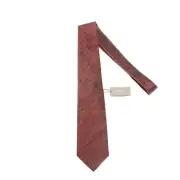 Tom Ford NWT Neck Tie in Red/Black/White Melange Silk/Linen Blend Made in Italy
