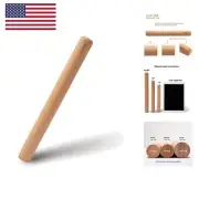 Wood Rolling Pin, Extra Large - Dough Roller for Pasta, Cookies, Pie, Pizza, ...