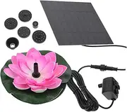 Toddmomy Solar Fountain Features Outdoor Fountains for Patio Water Lily Powered Bath Garden Pool Flowers Fountain Solar Fountain Engineering Plastics Colorful