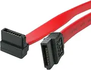 StarTech.com 24-Inch SATA to Right Angle SATA Serial ATA Cable (SATA24RA1),Red
