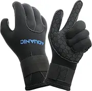 Diving Gloves Man Neoprene Water Glove 3mm Scuba Wetsuit Gloves with Adjustable Waist Strap for Snorkeling Kayaking Paddling