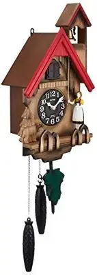 Cuckoo clock wall clocks Cuckoo Tyrolean R earnest bellows-type rhythm watch 4MJ