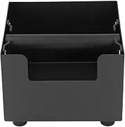 1 Pc Coffee Knock Box, Stainless Steel Canister, Ground Waste Bin Container Stainless Steel Drawer Type Small Square Black