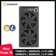 New Goldshell Mini Doge Ⅲ Miner Doge Coin LTC Dual Mode 700M or 550M without PSU