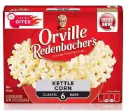 Orville Redenbacher's Kettle Corn Microwave Popcorn, 3.28 oz Classic Bag, 6 ct