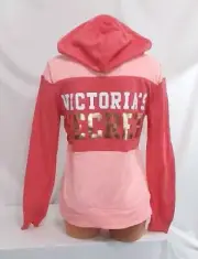 Victorias Secret Supermodel Essentials Foil Bling Zip Hoodie NWT S