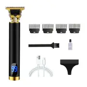 Ozoffer Men Portable Electric LCD Hair Trimmer Clippers Beard Shaver Cutting Cordless