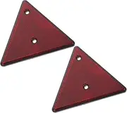 2pcs Reflective Triangle Emergency Warning Signs Safety Road Car Sign for Vehicles High Visibility Reflectors for Driveway Trucks and Roadside Use