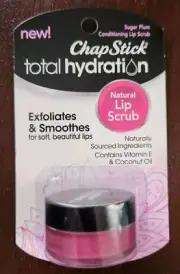 Chap Stick Total Hydration Sugar Plum Conditioning Lip Scrub