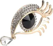 [WRITWAA] Eye Brooch Elegant Corsage Tear Brooches Enamel Brooches Pin Trendy Scarves for Women Dressy Brooch Pins Black Boutonniere Clothes Decor Lapel Pin Alloy