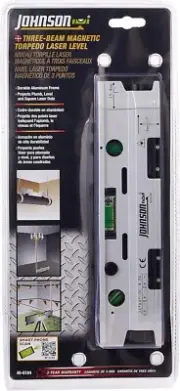 High Accuracy Magnetic Laser Level - 3 Laser Beams with 50 Hour Battery Life