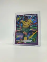 Ben Godfrey Purple Press proof Laser Donruss Rated Rookie Norwich city