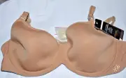 NWT Simone Perele Epure Underwire Bra 109315 40B Nude + Clear strap