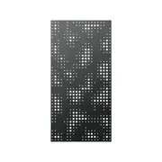 Walpix 1775 x 875 x 2.0mm Perforated Aluminium Decorative Screen Folded Profile After Rain - Charcoal