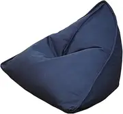 Bean Bag Chair Cover Triangle Lazy Sofa Stuffed Bean Bag Storage Chair Cover (No Filler) Sofa Lazy Sack Soft Beanbag Chair Cover for Kids and Adults,Blue,68 * 80 * 65cm