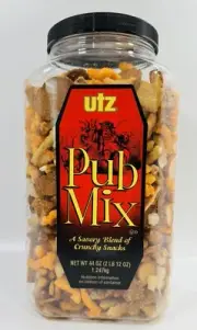 ✅ Pub Mix Barrel A Savory Blend of Crunchy Snacks 44 OZ Holiday Party‼️