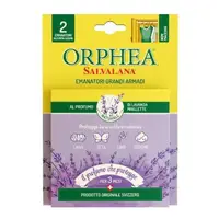 在飛比找PChome24h購物優惠-ORPHEA歐菲雅 薰衣草香衣物環境保護品--掛耳式(2個)