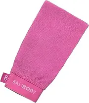 [BALI BODY] Pink Exfoliating Mitt | Self Tan Remover for Fake Tan | Reusable Double-Sided Tanning Eraser | Gentle Exfoliator to Remove Self Tanner, Sunless Tanner & Tanning Lotion