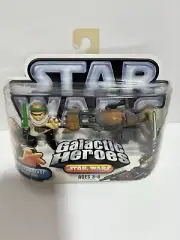 Star Wars Galactic Heroes Luke Skywalker & Speeder Bike Hasbro NIB