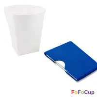 在飛比找蝦皮購物優惠-【通路最低價】FOFOCUP 台灣創意可摺疊8oz折折杯(藍