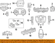 MERCEDES OEM 17-20 C300 Instrument Panel-Heater Control 2059054215