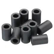 10Pcs Ferrite Toroid Core, Toroid Core 0.5"ODx0.3"IDx0.8"H Ferrite Rings, Black