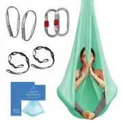 Aerial Yoga Hammock - Durable Aerial Silks with Extension Straps, Carabiners,...
