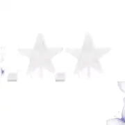 2 Pcs LED Star Light Christmas Tree Decorations Xmas Topper