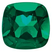 Gemstone Created Emerald 6mm Antique Cushion