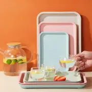 Plastic Wheat Straw Storage Tray Eco-friendly Service Dessert Pallet Kitchen