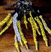 EDC Yellow, paracord bullet,, Keychain Paracord !!! all ￼ Yellow!!! 6”Or So+!