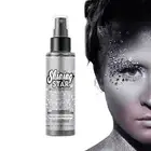 Glitter Body Spray 100ml Quick-Drying Silver Glitter Hair Spray Glitter Spray