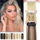 Thick Hair Pad Clip In Real Remy Human Hair Extensions Long-Short Hairpiece Weft