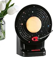 DAWCBVJQ Wireless Speaker Outdoor - Portable Desktop Moon Lamp Music Player,Bass Diaphragm, 7 Adjustable Lights Colors, Small Music Player Tool for Family Gatherings, Home