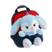 Nevenka Kids Bunny Backpack Plush Bag Cute with Stuffed Bunny Toys-Navyblue
