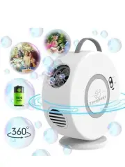 ●Bubble Machine for Toddlers, Rechargeable Automatic Bubble Blower, 90° 360°...