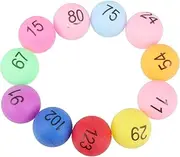 150pcs Assorted Color Printed Pong Balls for Game Parties Raffles Decorations Number Durable Easy to Recognize for Fun Activities