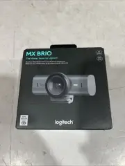 New Logitech - MX Brio Ultra HD 4K Video Conference, Gaming and Streaming Black)