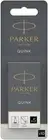 PARKER QUINK Long Fountain Pen Ink Refill Cartridges, Black, 10 Count