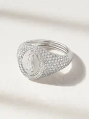 [Kamyen] Kamyen - Kite 18-karat White Gold Diamond Ring - Silver - 6 6 Silver
