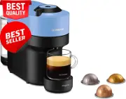 Nespresso Vertuo Pop ENV90.A, 4 Cup Sizes, Smart Pod Coffee Machine, Blue