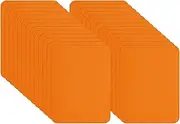 uxcell Self-Adhesive Repair Patches 5 x 3.7 Inch, 26 Pack Twill Fabric Repair Denim Patches Waterproof Lightweight Sofa Patch for Couch Clothing Jacket Tent Bag Jeans, Orange Yellow