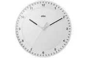 30cm White Silent Modern Wall Clock By BRAUN