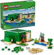 LEGO Minecraft The Turtle Beach House Animal Toy for 8+ Year Old Girls and Boys, Kids Toy with Characters, Figures from The Game, Building Treat for Gamers and PC Gaming Fans 21254