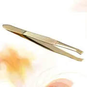 9 X0.8cm Stainless Steel Eyebrow Tweezers Eyelashes Extension Clip