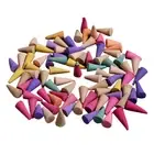 60Pcs Incense Cones Anxiety Relief Natural Scents Cones for Living Room Bedroom
