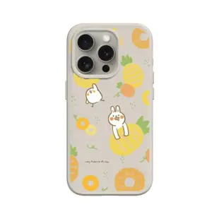 【RHINOSHIELD 犀牛盾】iPhone 12 mini/Pro/Max SolidSuit MagSafe兼容 磁吸手機殼/鳳梨(懶散兔與啾先生)
