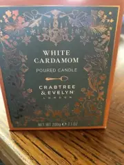Crabtree & Evelyn White Cardamom Fragrance Scented Poured Candle 7.1 Oz