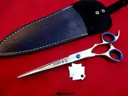 WARRANTY_7.5" 440c Hairdressing barber Hair Cutting Scissors_Japanese Steel