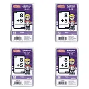 4x 52pc Duncan Math Flash Cards Addition Educational Teaching/Learning Aid 6y+